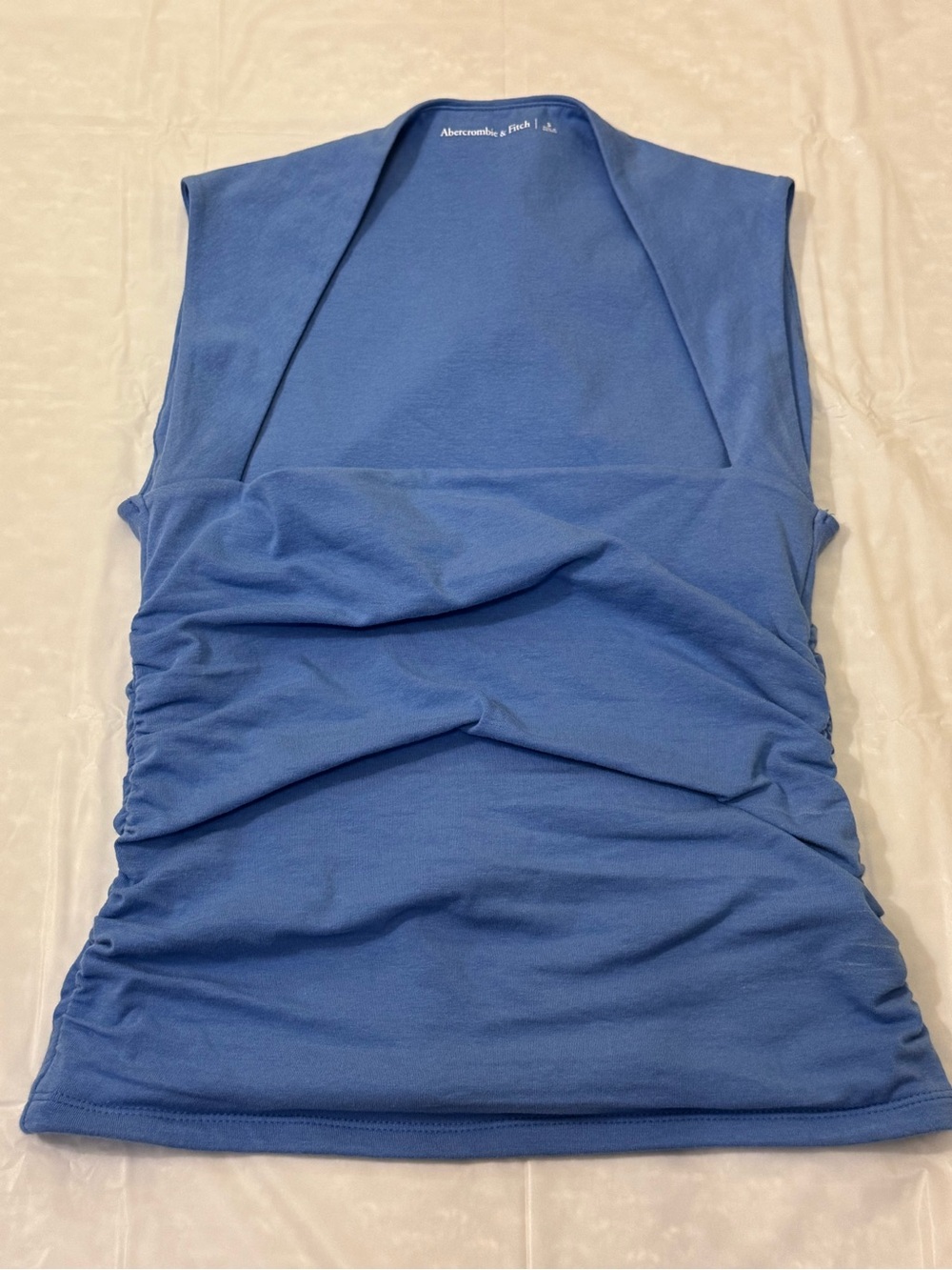 Abercrombie Blue Ruched Womens Top